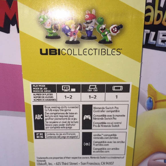 Nintendo Switch Mario Rabbids + Kingdom Battle Full Game + 6 inch Peach Figurine - Picture 10 of 14